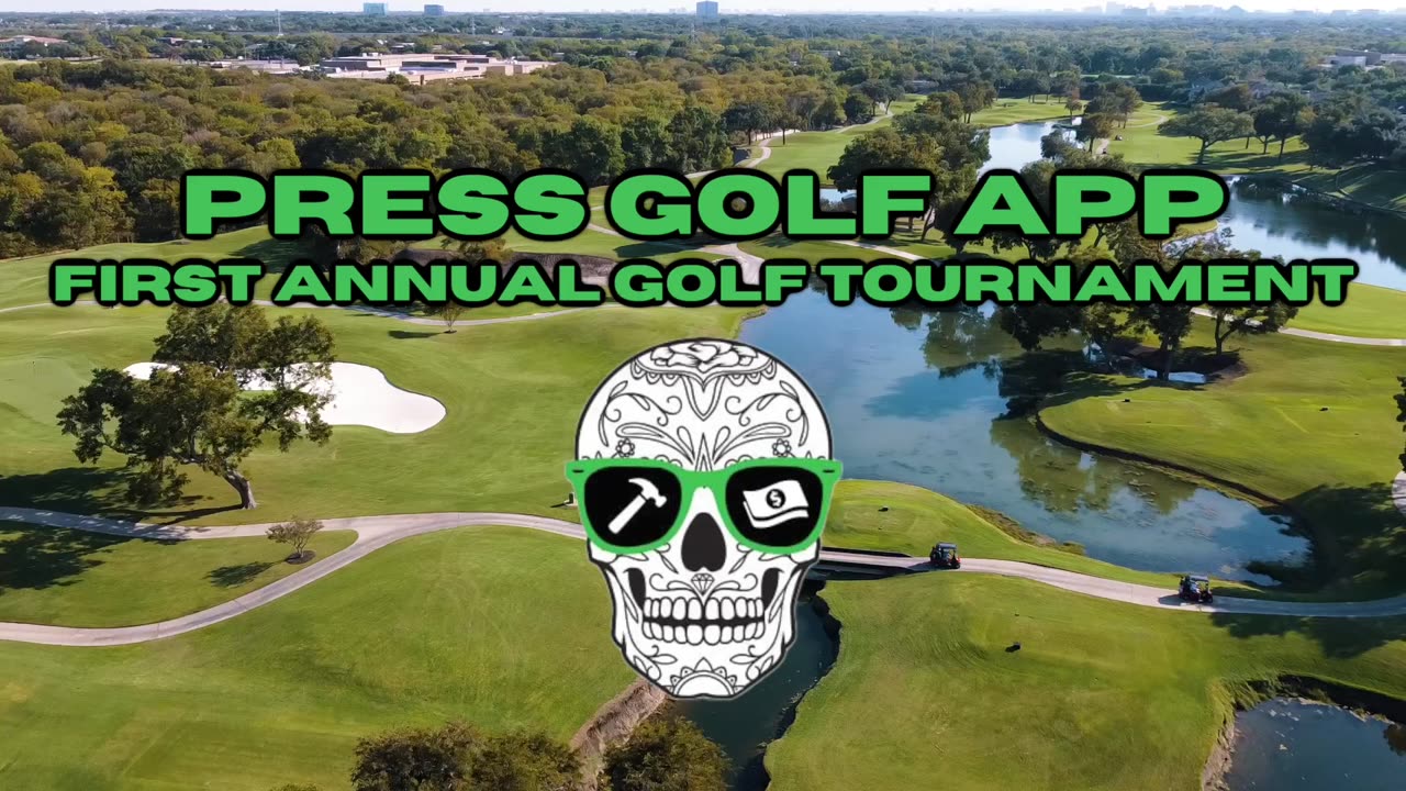 Aerial view of the course at the First Annual Press Golf Tournament
